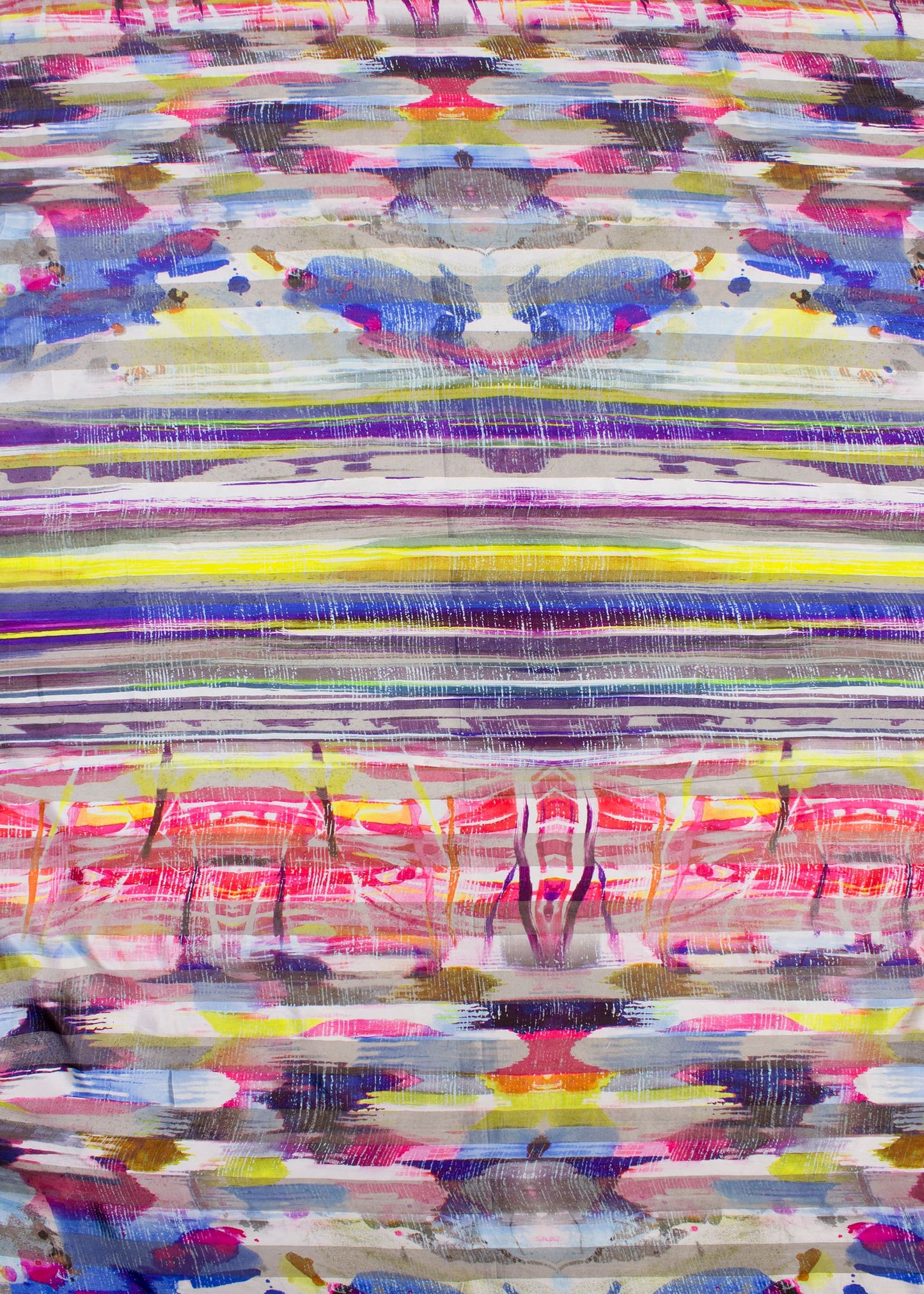 Pure Georgette Satin Pattern Fabric Showcasing Abstract Multicolor Digital Print - Georgette Satin Pattern 9003 Multicolor Modeling 2